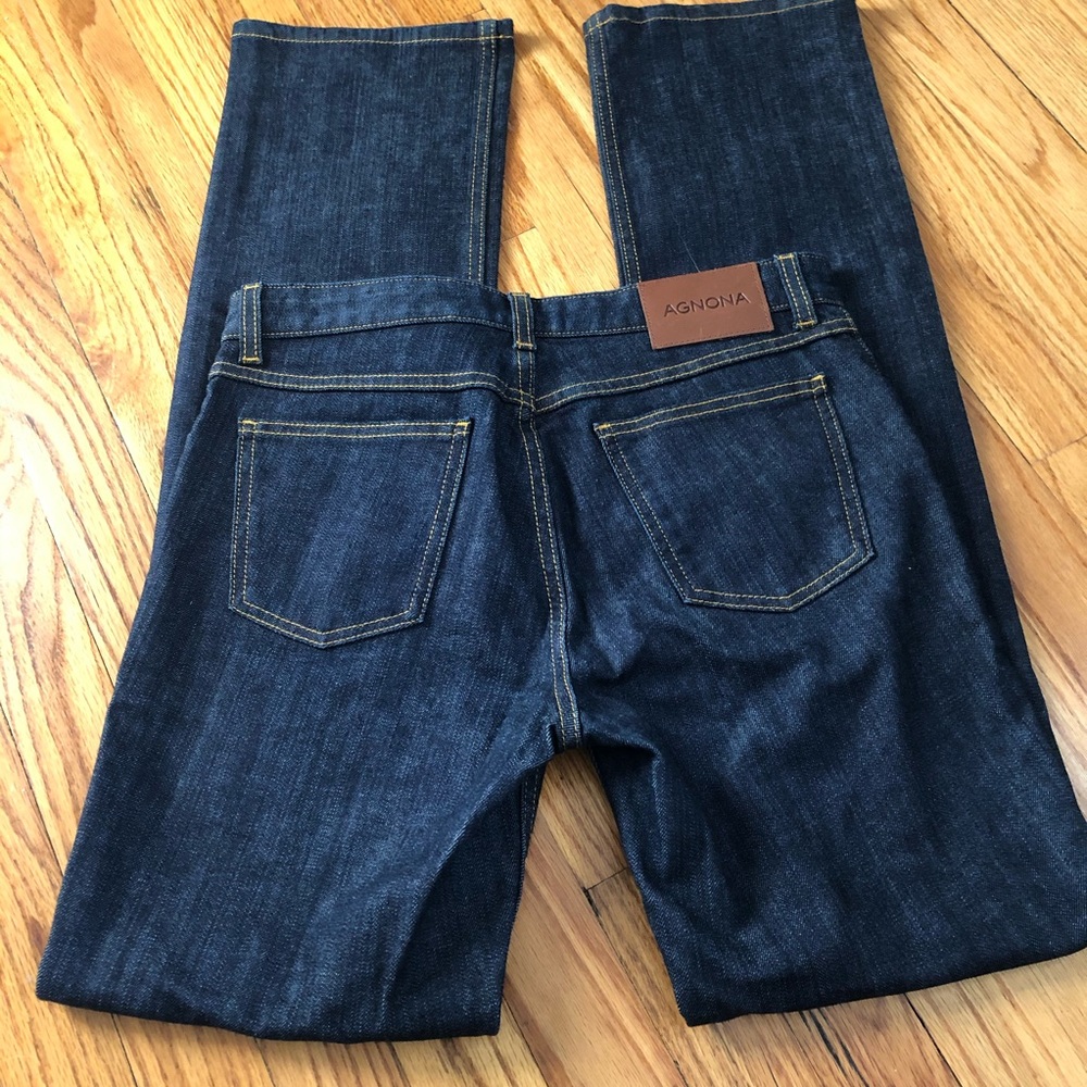 Agnona Trouser Jeans a designer Jeans Made In Italy Japanese Denim Jeans - Picture 5 of 9